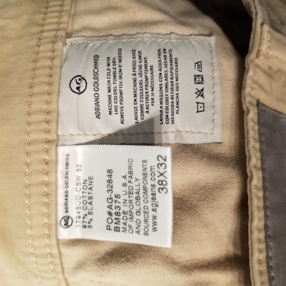 AG Everett Slim Straight Leg Jeans Tan - Picture 8 of 14